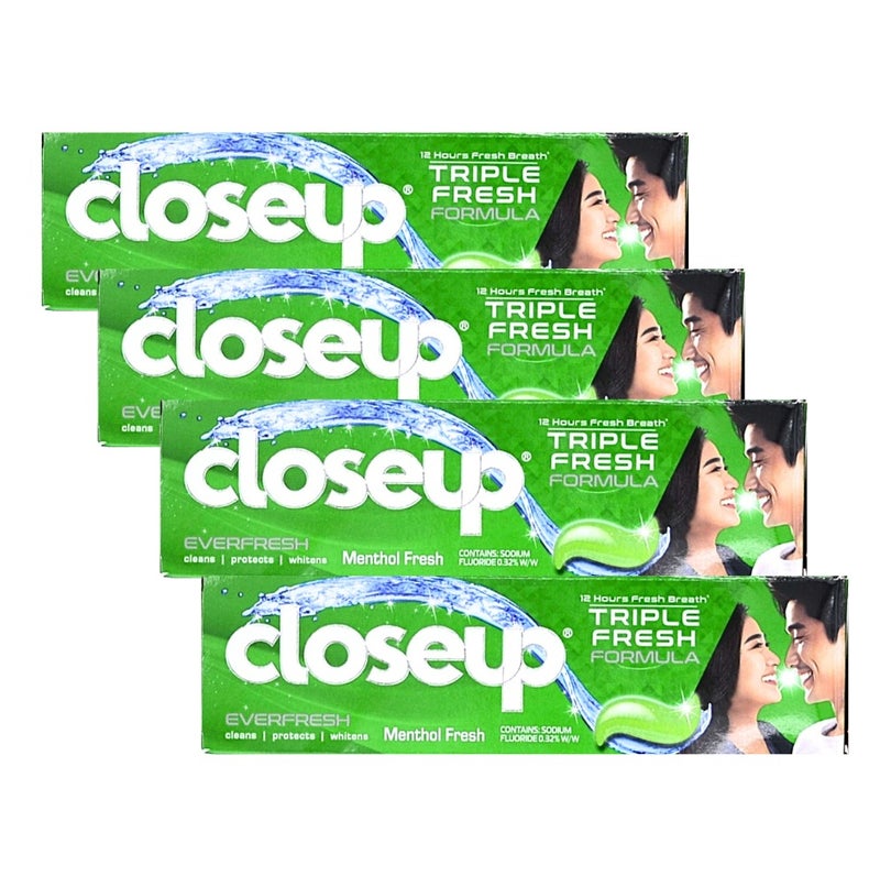 Closeup Toothpaste Menthol Fresh 100g X Pack of 4Pcs - Image 1